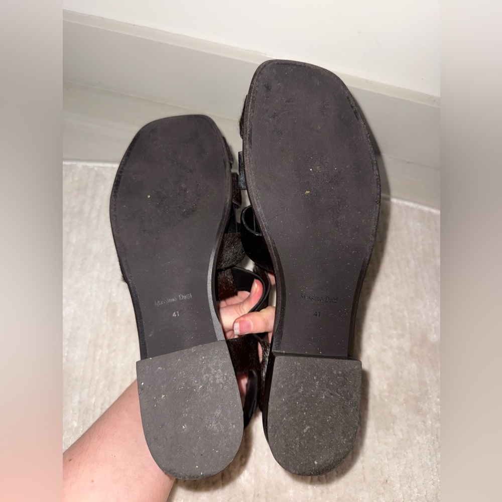 Massimo Dutti Fisherman Sandals,41, Brown Fur - Picture 9 of 17